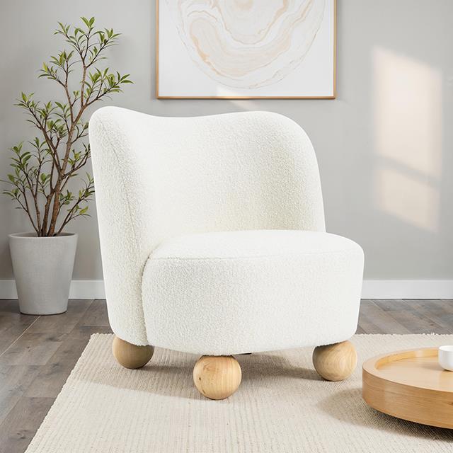 Furniture of America Karey FM-AC6010WH Accent Chair IMAGE 2