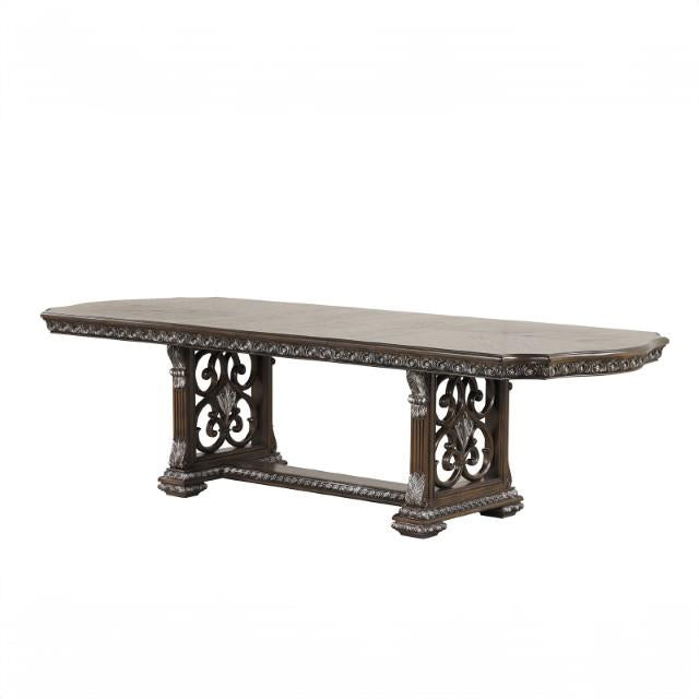 Furniture of America Promenade FM31002DB-T-9PC 9 Pc Dining Table Set IMAGE 2