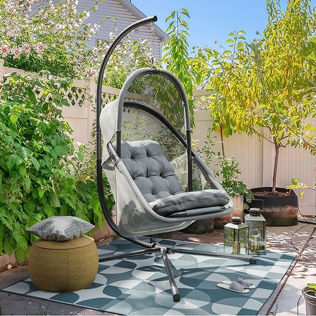 Furniture of America Breeze GM-1010LG Swing Chair IMAGE 1