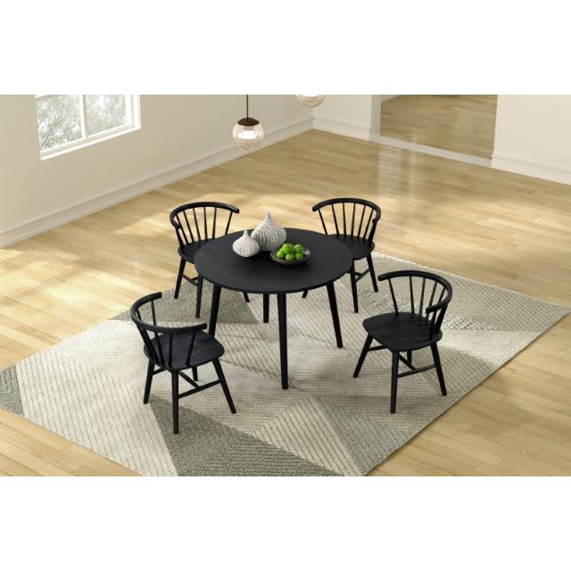 Furniture of America Yate FM3102BK-RT-5PC 5 Pc Dining Table Set IMAGE 2