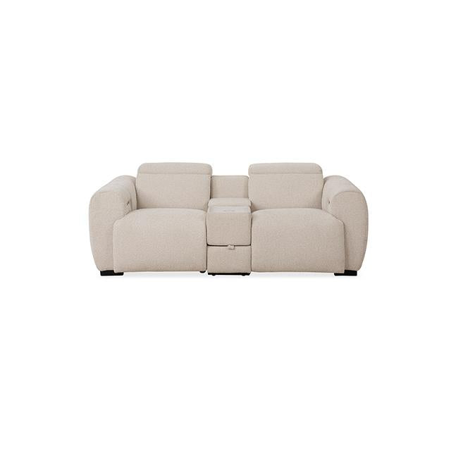Furniture of America Thaddea CM9934WH-LV-PM-PK Power Loveseat IMAGE 3