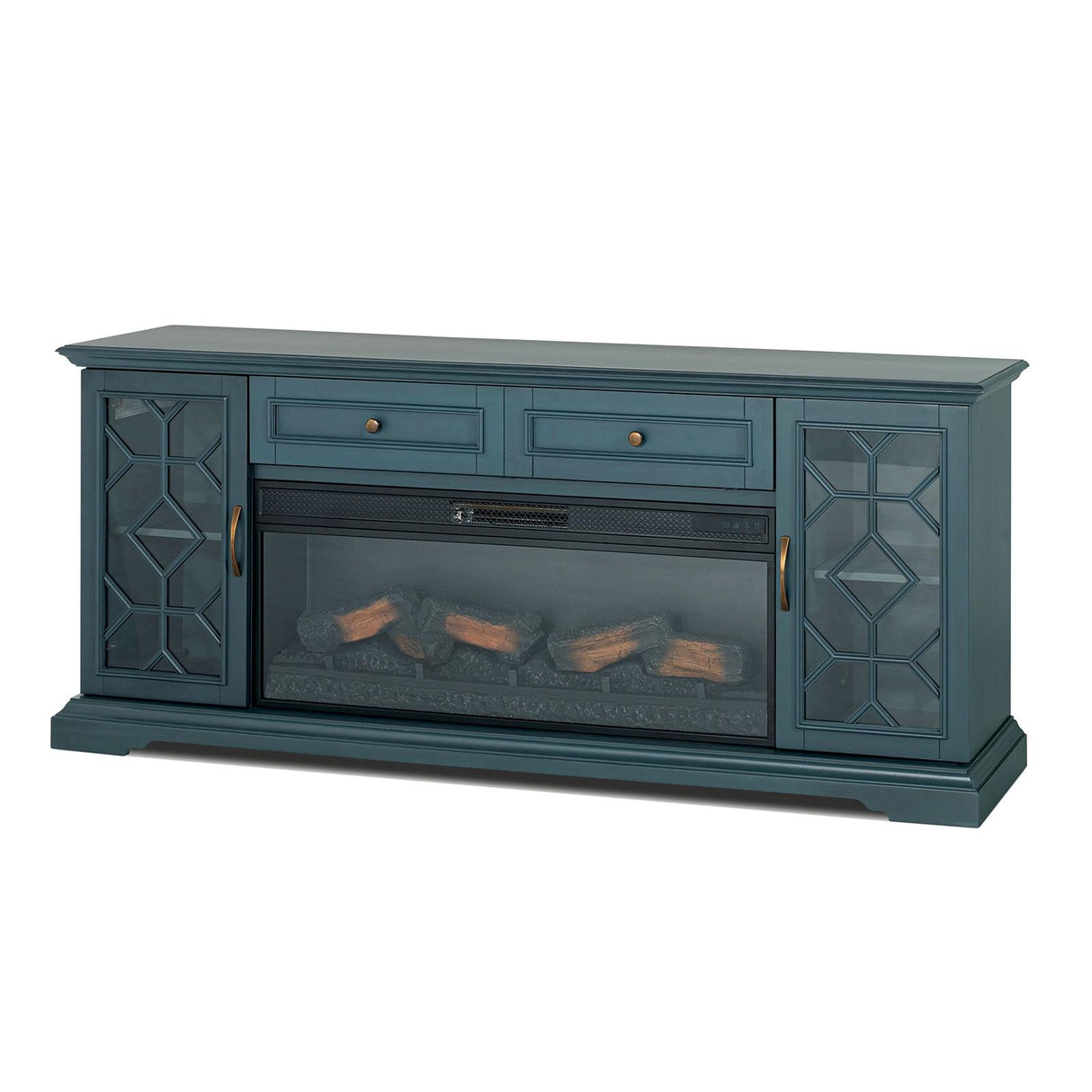 Furniture of America Fidel TM5002 74'' Tv Console with Electric Fireplace IMAGE 9