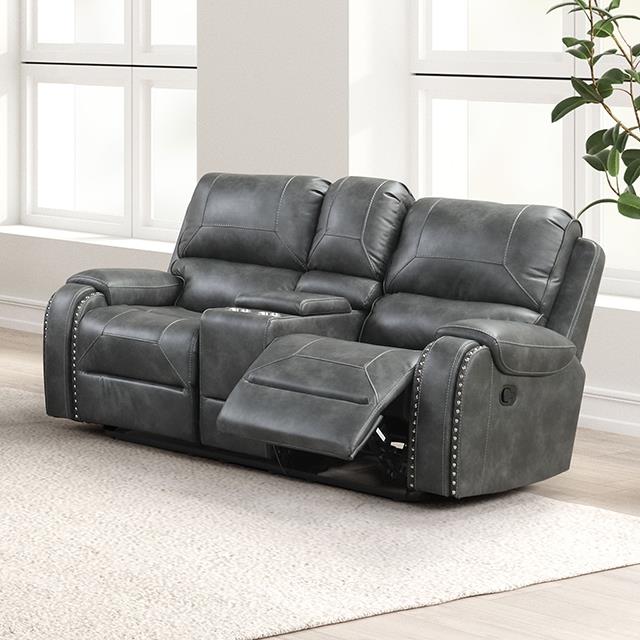 Furniture of America Tepic TM6012GY-LV Loveseat IMAGE 1
