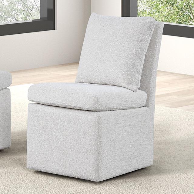 Furniture of America Broager FM3000WH-SC Dining Chair IMAGE 1