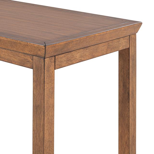 Furniture of America Daventry FM44000WN-ST-4PK Sofa Table with 3 Counter Height Stools IMAGE 4