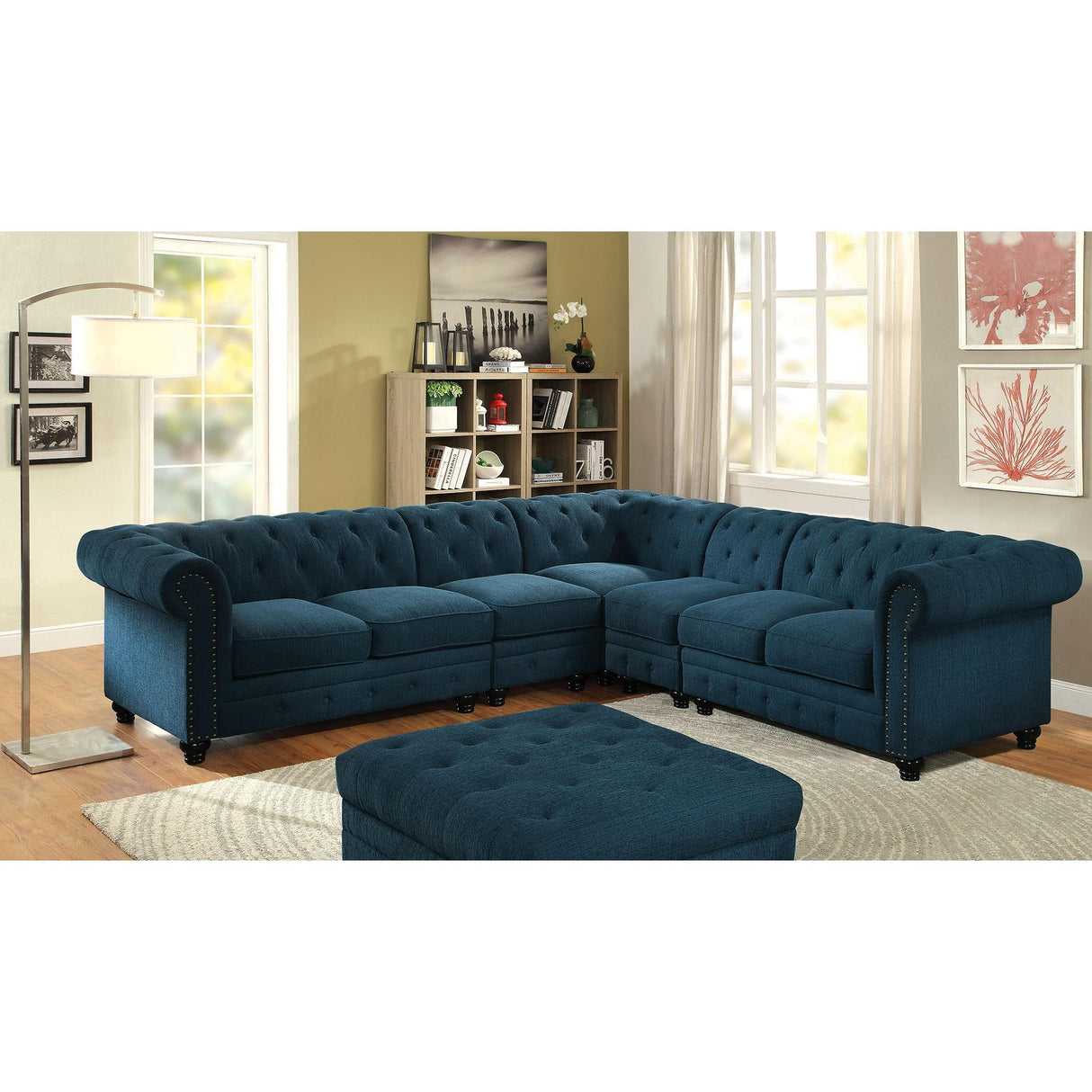 Furniture of America Stanford CM6270TL-CH Armless Chair IMAGE 2