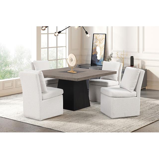 Furniture of America Broager FM3331DB-ST-TABLE Square Table IMAGE 2
