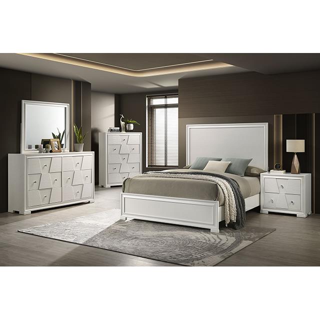 Furniture of America Holsted FM72012WH-N Nightstand IMAGE 2
