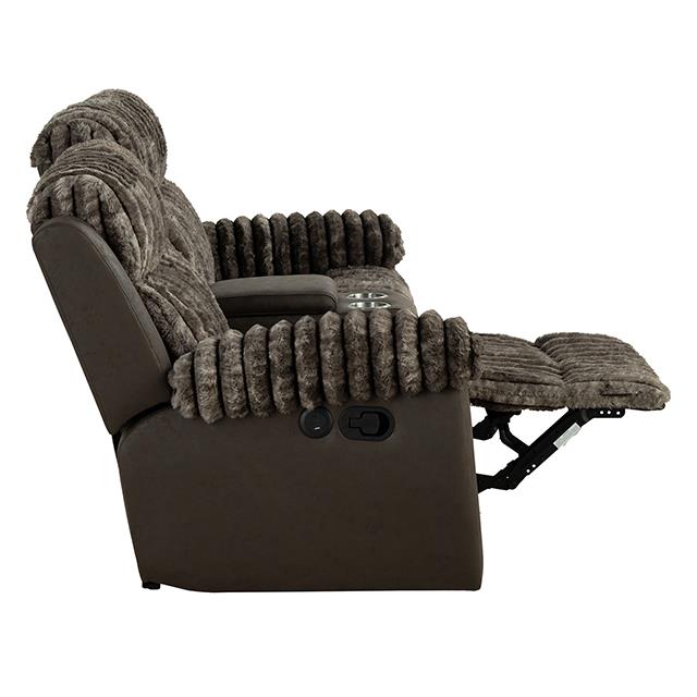 Furniture of America Dionysus FM64003BR-LV-M Manual Reclining Loveseat IMAGE 5