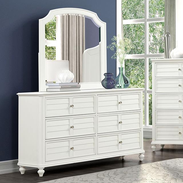 Furniture of America Whitehaven FM7708WH-D Dresser IMAGE 1