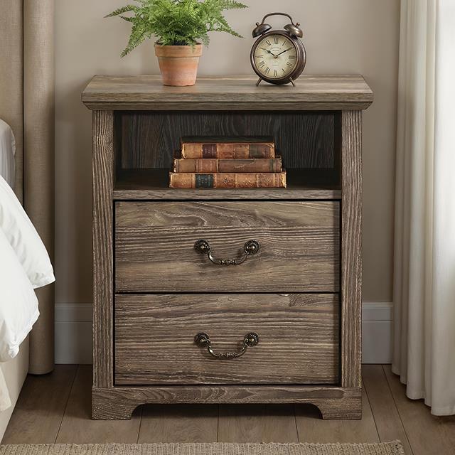 Furniture of America Amble SL7200DG-N Nightstand IMAGE 1