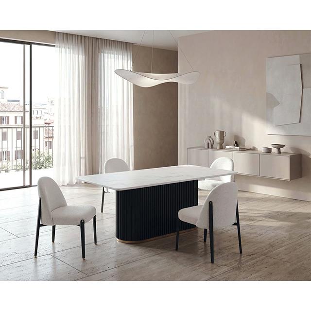 Furniture of America Borden FM37019BK-T-5PC 5 Pc Dining Table Set IMAGE 2