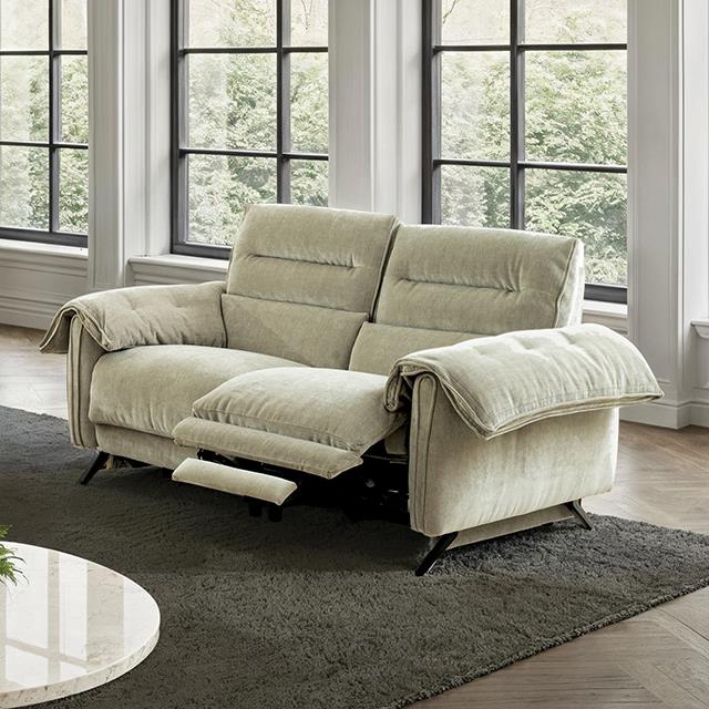 Furniture of America Morley CM9943TP-LV-PM-PK Power Loveseat IMAGE 1