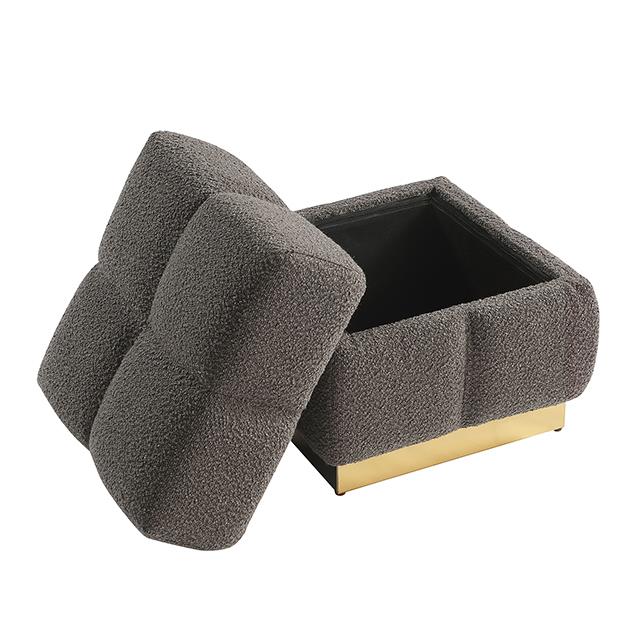 Furniture of America Aileen FM-AC8006GY Storage Stool IMAGE 2