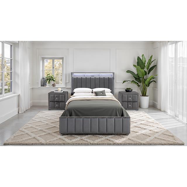 Furniture of America Farese SL7001DG-Q-BED Queen Bed IMAGE 2