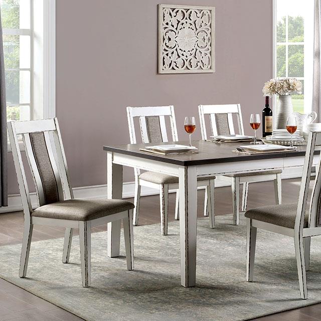 Furniture of America Halsey CM3142T-7PC 7 Pc Dining Table Set IMAGE 2