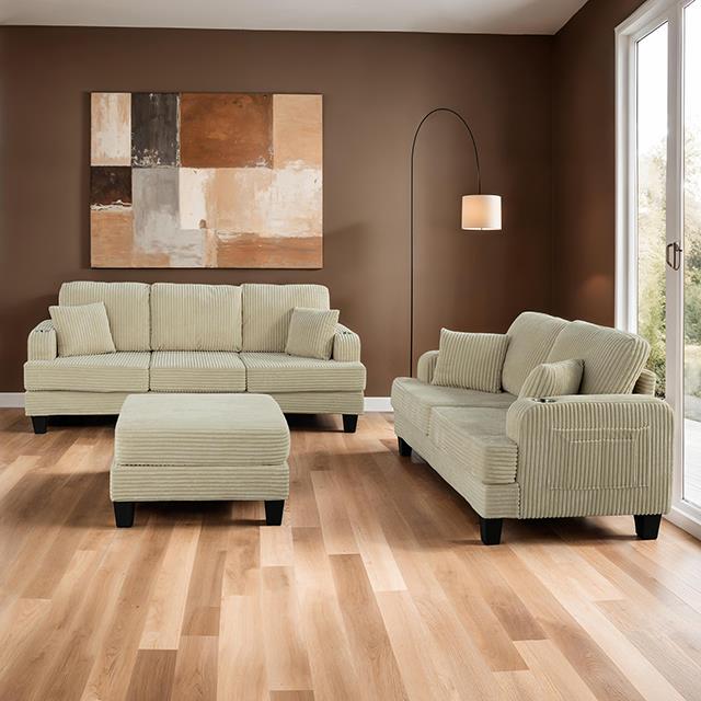 Furniture of America Moretaine SL6932BG-LV-PK Loveseat IMAGE 2