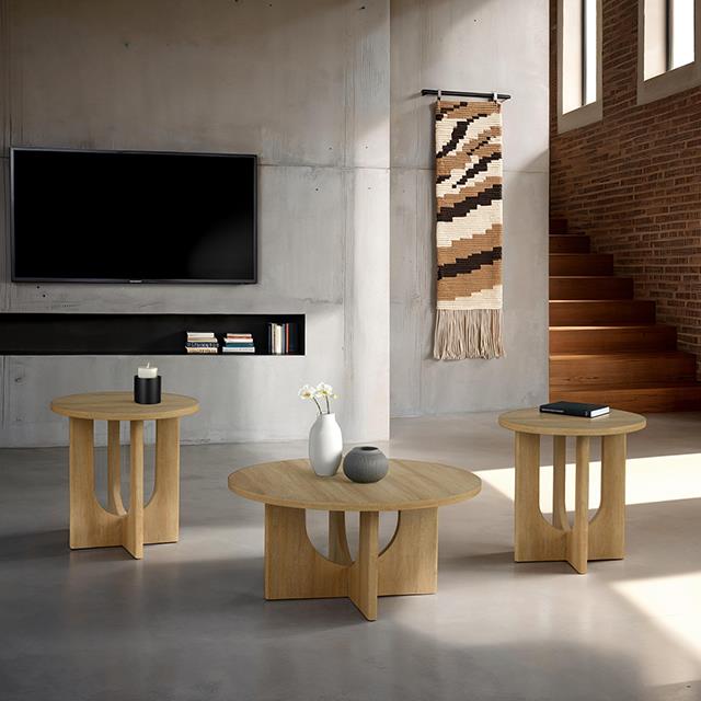 Furniture of America Holen FM44003NT-3PK 3 Pc Table Set IMAGE 2