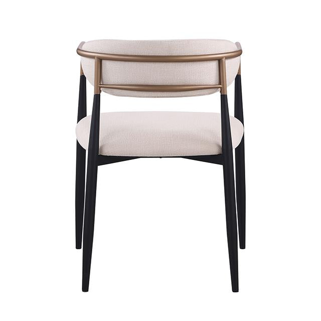 Furniture of America Neasden FM37003NT-AC-2PK Set Of 2 Side Chair IMAGE 3
