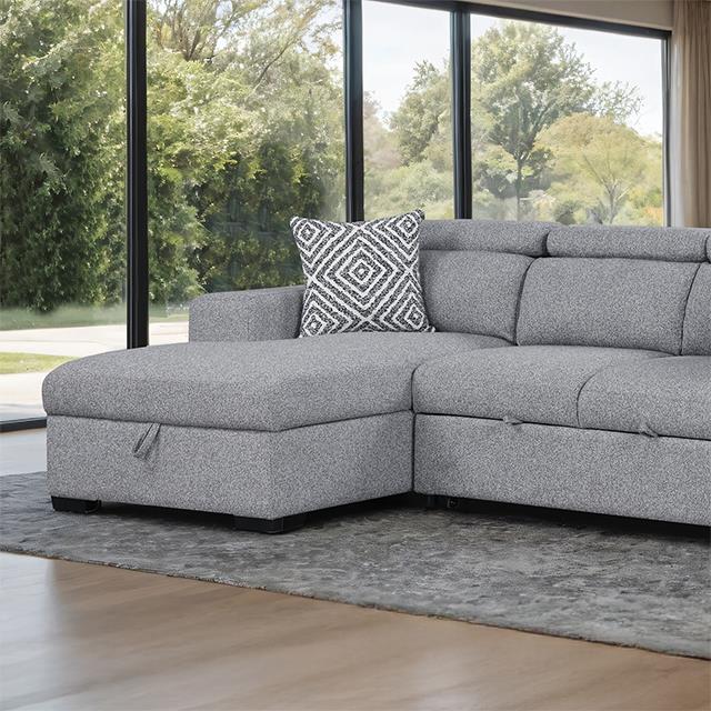 Furniture of America Chatteris FM64000GY-SECT-L Sectional IMAGE 1