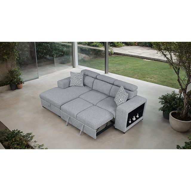 Furniture of America Chatteris FM64000GY-SECT-L Sectional IMAGE 3