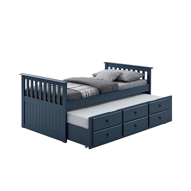 Furniture of America Clemens FM-BK101BL-BED Captain Bed IMAGE 2