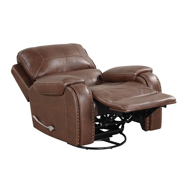 Furniture of America Tepic TM6012BR-H-CH Recliner with Oversized Handle IMAGE 3