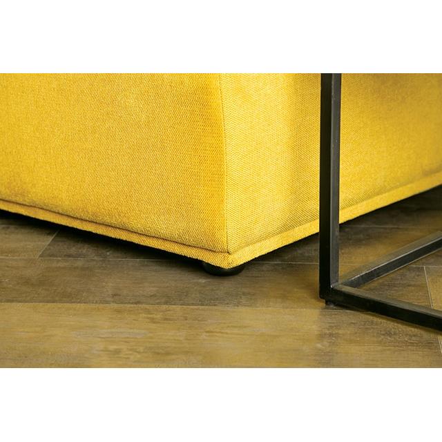 Furniture of America Stavanger FM63001YL-E 2-Seater with Rectangular Ottoman IMAGE 2