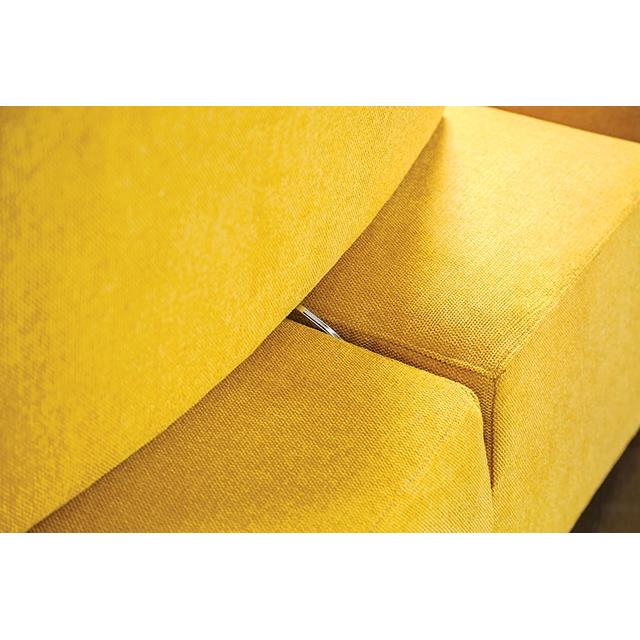 Furniture of America Stavanger FM63001YL-E 2-Seater with Rectangular Ottoman IMAGE 4