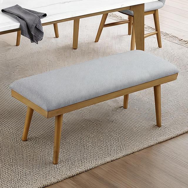 Furniture of America Mandier FM37009NT-BN Dining Bench IMAGE 1