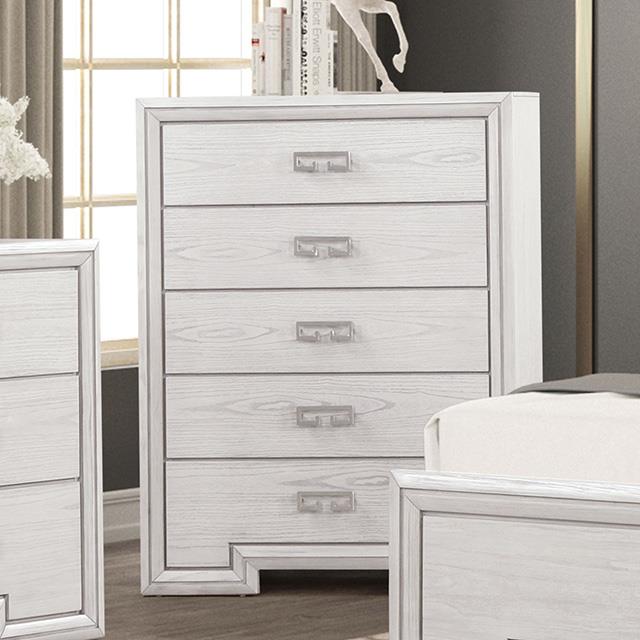 Furniture of America Basilone FM7440WH-C Chest IMAGE 1