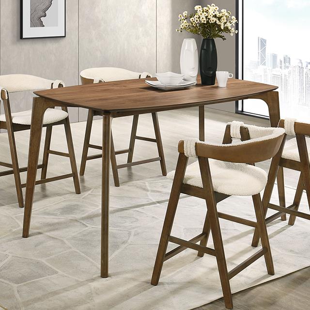 Furniture of America Ebikon FM3211WN-PT-35W Counter Height Table IMAGE 3