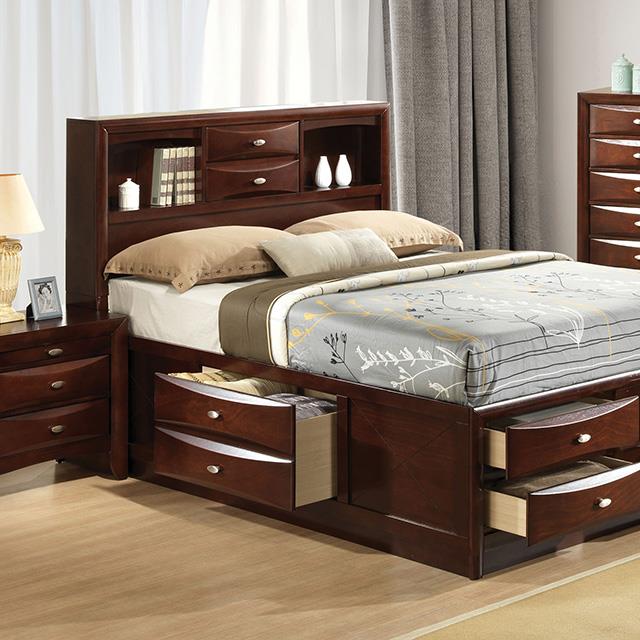Furniture of America Zosimo FM7210CH-Q-BED Queen Storage Bed IMAGE 1
