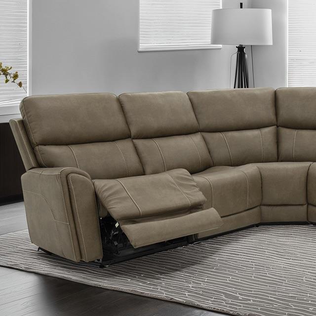 Furniture of America Orpheus FM68100BR-SECT-PM Power Sectional IMAGE 1