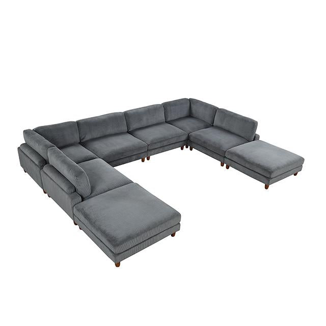 Furniture of America Dagenham FM6800GY-B Sectional IMAGE 3