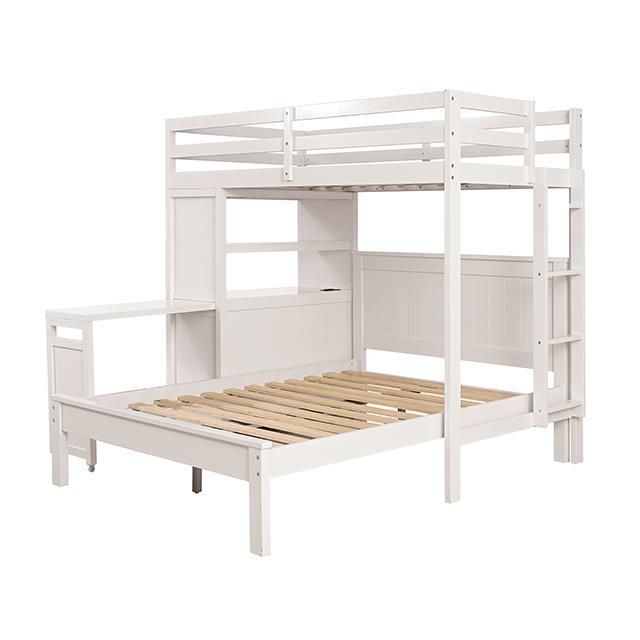 Furniture of America Aludra FM-BK205WH-TF-BED Loft Bed with Full Bed IMAGE 4