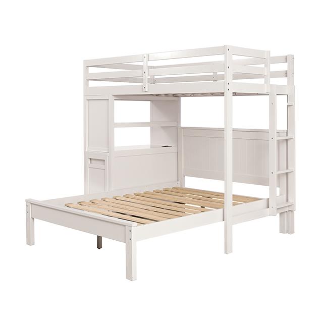 Furniture of America Aludra FM-BK205WH-TF-BED Loft Bed with Full Bed IMAGE 5