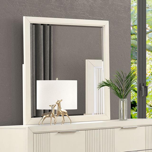 Furniture of America Isadore FM7700WH-M Mirror IMAGE 1