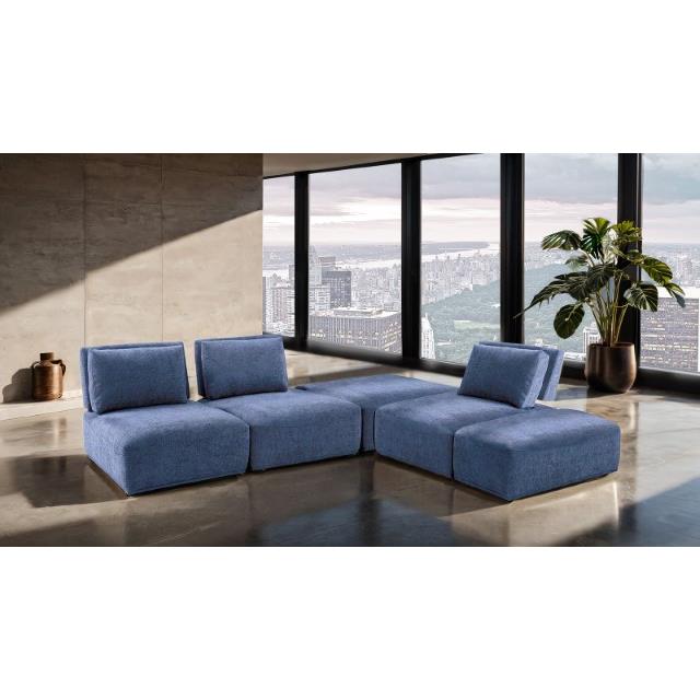 Furniture of America Stavanger FM63001BL-F L-Sectional IMAGE 2