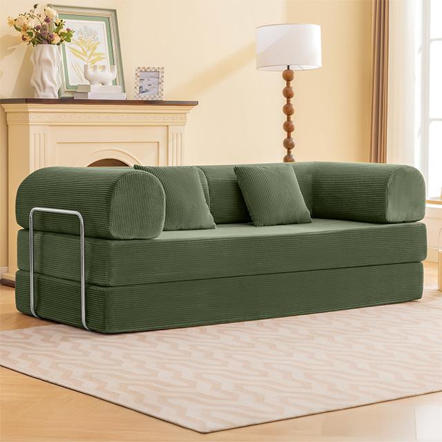 Furniture of America Perri SL6907GR 79" Compressed Sofa IMAGE 1