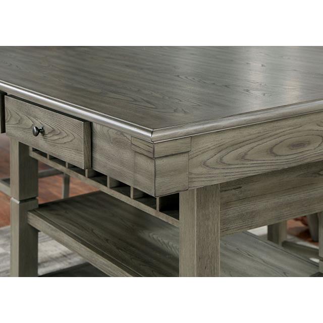 Furniture of America Anaya CM3512GY-PT-7PC 7 Pc Counter Height Table Set IMAGE 4