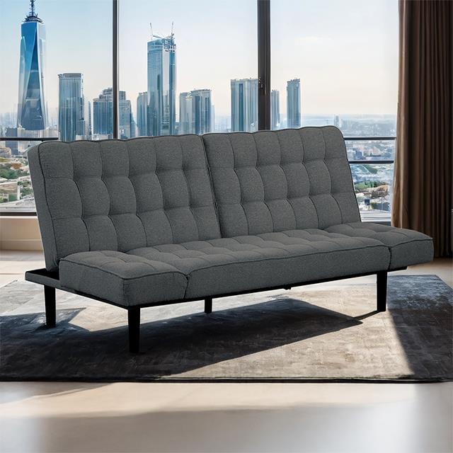Furniture of America Bellevue FM2801DG Futon Sofa IMAGE 1
