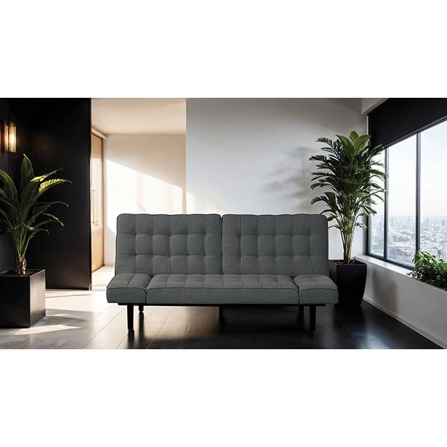 Furniture of America Bellevue FM2801DG Futon Sofa IMAGE 4