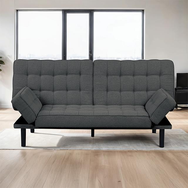 Furniture of America Bellevue FM2801DG Futon Sofa IMAGE 5