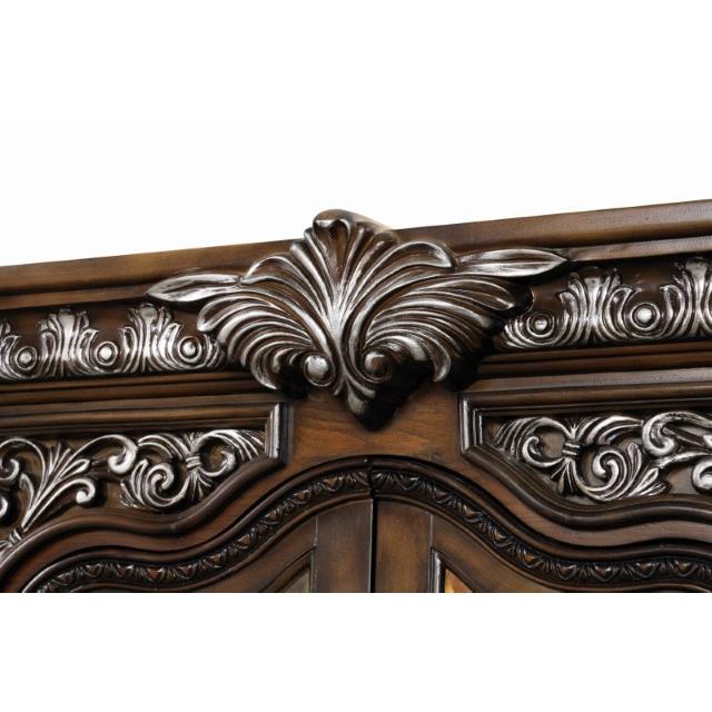 Furniture of America Stella Mia FM31000WH-CR Curio Cabinet IMAGE 4