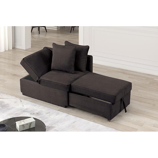 Furniture of America Woburn FM6962GY Convertible Chair IMAGE 2