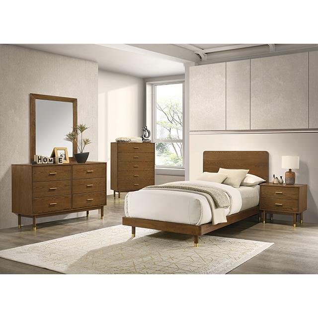 Furniture of America Romford FM72034WN-T-BED Twin Bed IMAGE 2