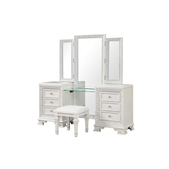 Furniture of America Stella Mia FM70000WH-V-SET Vanity Set IMAGE 4