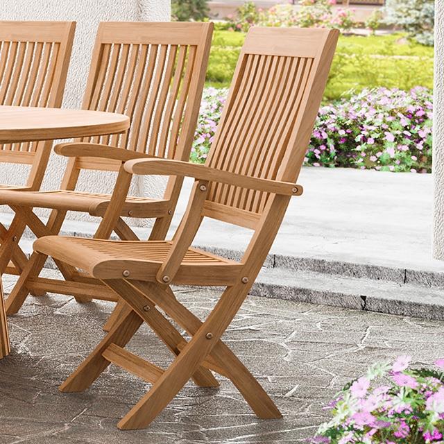 Furniture of America Nusa GM-2037 Folding Arm Chair IMAGE 1