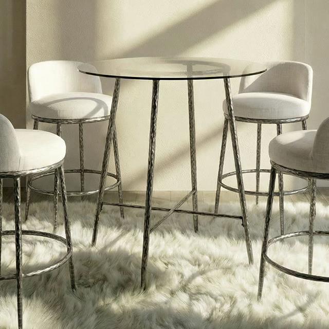 Furniture of America Rilva FM37014GY-PT Counter Height Table IMAGE 1